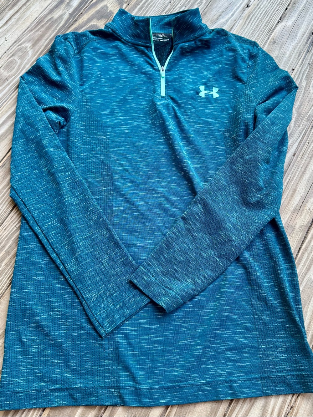 Under Armour Women’s Teal Quarter-Zip Performance Sweater Size: Small